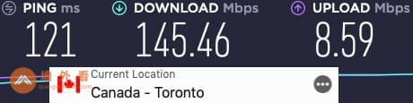 加拿大多伦多的ExpressVPN服务器速度