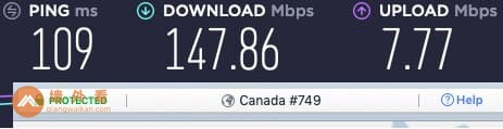 加拿大多伦多的NordVPN服务器速度