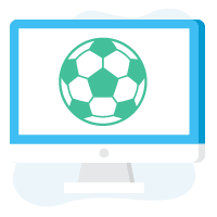电脑屏幕和足球